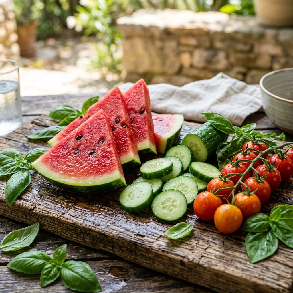 Comer agua: los alimentos que hidratan