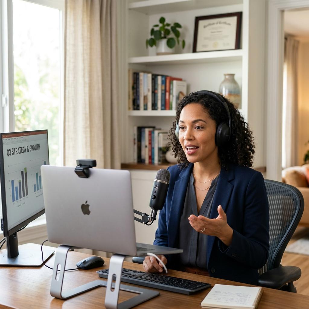 Speaking on video calls: voice and presence through a screen