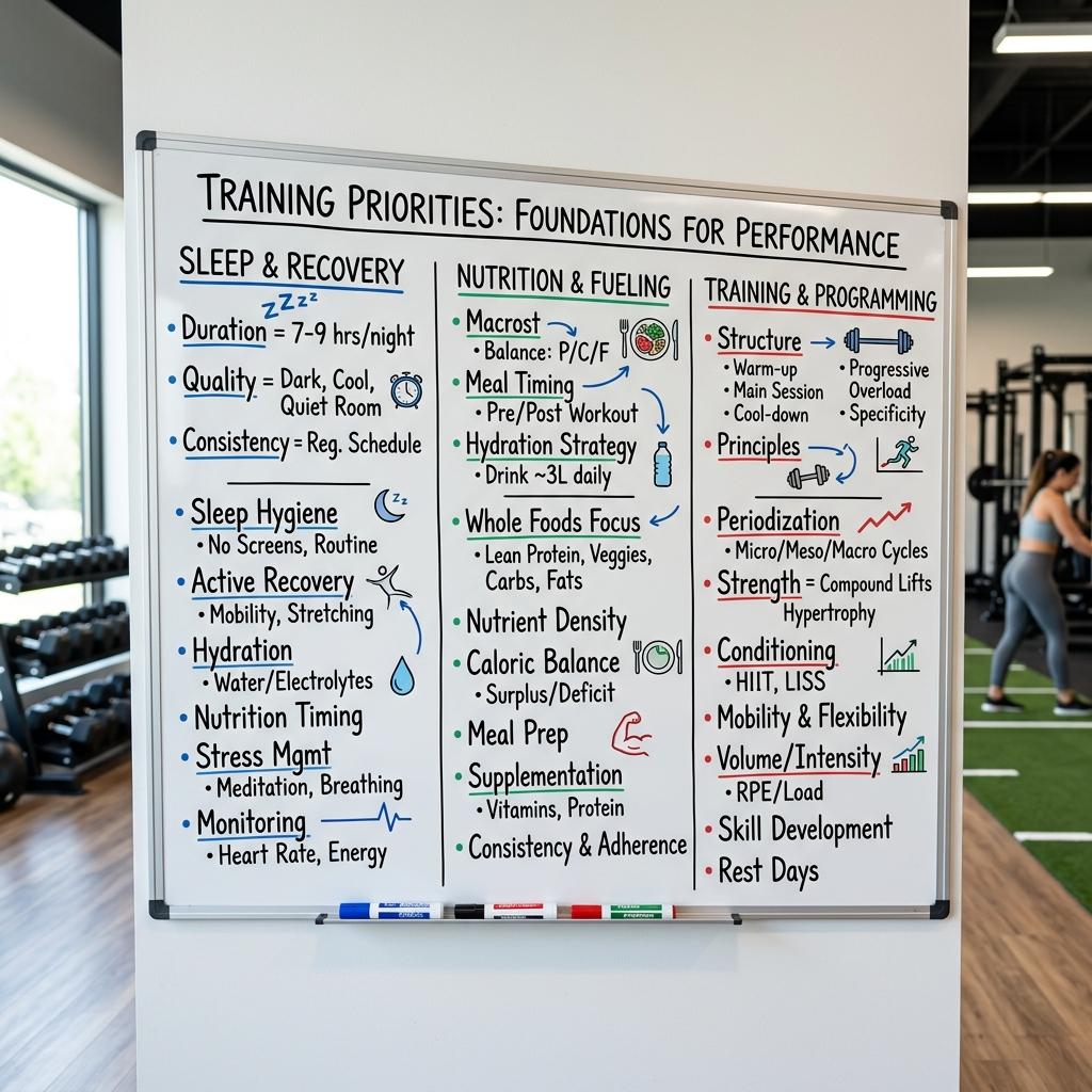A hierarchy of training decisions